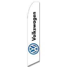 Bandera Publicitaria tipo Vela Volkswagen Blanca Image